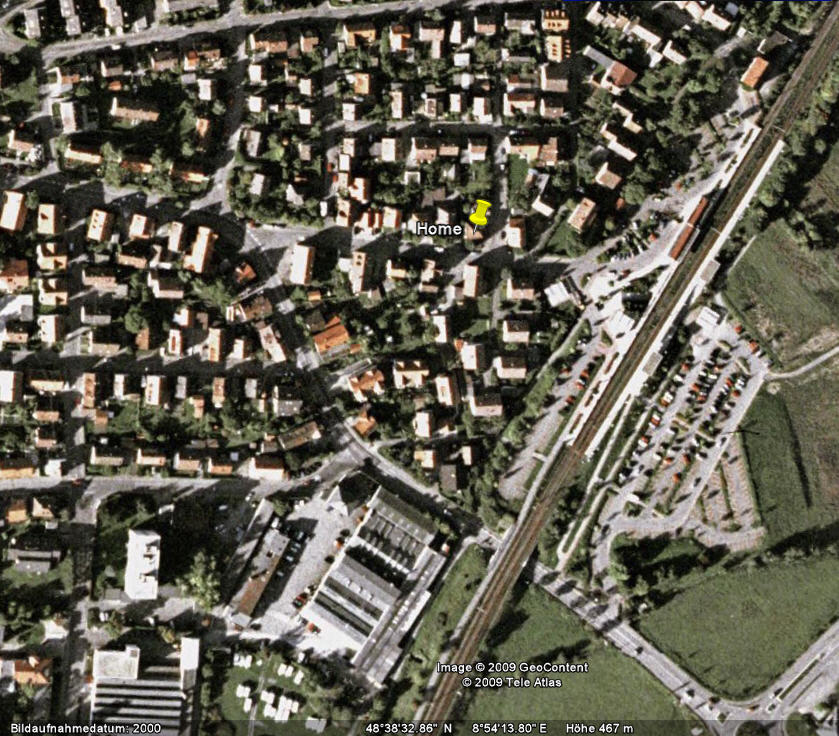 Standort ermittelt mit GoogleEarth (Klick fr GoogleMaps)